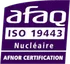 Marque AFAQ ISO 19443 Nucléaire, délivrée par AFNOR Certification