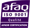 Marque AFAQ ISO 9001 Qualité, délivrée par AFNOR Certification